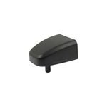 Gond acier � visser pour portail avec cache composite noir afbat