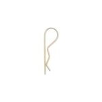 Goupille en acier jaune 3 x 72 mm diall