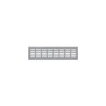 Grille d'aration alu autogyre  encastrer 400 x 80 mm