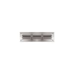 Grille d'aration alu autogyre  persiennes avec moustiquaire brut 180 x 50 mm