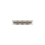 Grille d'aration alu autogyre  persiennes avec moustiquaire brut 240 x 50 mm