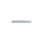 Grille d'aration alu autogyre  persiennes avec moustiquaire brut 400 x 50 mm