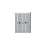 Grille d'aration alu autogyre  persiennes sans moustiquaire rglable 168 x 130 mm