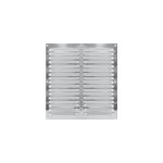 Grille d'aération inox autogyre à persiennes sans moustiquaire 200 x 200 mm Grille d'aération inox autogyre à persiennes sans moustiquaire 200 x 200 mm