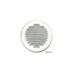 Grille d'aération métal autogyre à persiennes avec moustiquaire blanche Ø80 mm Grille d'aération métal autogyre à persiennes avec moustiquaire blanche Ø80 mm