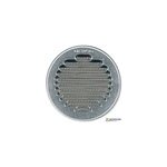Grille d'aération métal autogyre à persiennes avec moustiquaire brut Ø80 mm Grille d'aération métal autogyre à persiennes avec moustiquaire brut Ø80 mm