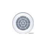 Grille d'a�ration pvc autogyre avec moustiquaire blanche � 103 mm