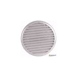 Grille d'a�ration pvc autogyre � persiennes avec moustiquaire blanche �125 / 160 mm