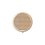 Grille d'a�ration pvc autogyre � persiennes avec moustiquaire sable � 80 � 125 mm