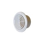 Grille d'aration pvc autogyre ventilation naturelle ou vmc blanc 80 mm