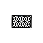 Grille de ventilation des chemines fonte noir 180 x 120 mm autogyre