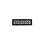 Grille de ventilation des chemines fonte noir 230 x 70 mm autogyre