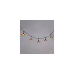 Guirlande esprit guinguette little garden 10 lumires e27 70lm ip44 blanc chaud 6m abat - jour en rotin ...