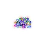 Guirlande lumineuse connecte 100 led multicolores intrieur et extrieur l. 14, 90 m - cble noir 6 ...