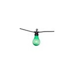Guirlande lumineuse solaire faon guinguette 10 ampoules led multicolore ip44 2700w multicolores atmosphera ...