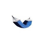 Hamac suspendu graphik jobek l. 300 cm x l. 140 cm bleu