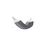 Hamac suspendu graphik jobek l. 300 cm x l. 140 cm gris anthracite