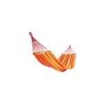 Hamac suspendu graphik jobek l. 300 x l. 140 cm rouge, jaune et orange