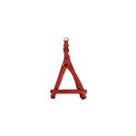 Harnais r�glable mc leather 20mm rouge