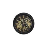 Horloge murale noire et dore  52 cm