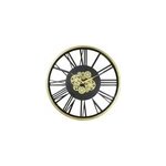 Horloge murale noire et dorée Ø 80 cm Horloge murale noire et dorée Ø 80 cm