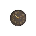 Horloge murale ronde marron chocolat �. 30 cm emdedesign color