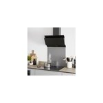 Hotte d�corative goodhome ghag60lbnml. 59, 8 cm finition verre noir 527, 6m� / h 69db