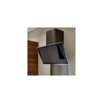 Hotte inclin�e connect�e en verre goodhome ghagre90, 90cm