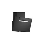 Hotte inclin�e en verre noir bosch dwk67fn60, 60 cm