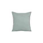 Housse de coussin 100% coton vert celadon l. 45 x h. 45cm goodhome hiva