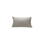 Housse de coussin brodée blanc et gris l. 50 x l. 30cm deko & co Housse de coussin brodée blanc et gris l. 50 x l. 30cm deko & co