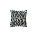 Housse de coussin en coton hubli tricot noir et blanc l. 45 x h. 45cm goodhome