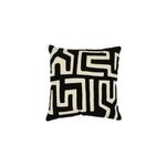 Housse de coussin en coton manado imprim gomtrique noir et blanc l. 45 x h. 45cm goodhome