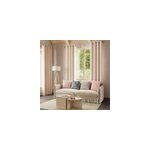 Rideau thermique  illets effet velours tiss kulti beige nude l. 280 x l. 140cm goodhome