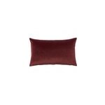 Housse de coussin effet velours valgreta bordeaux l. 50 x h. 30cm goodhome
