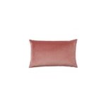 Housse de coussin effet velours valgreta vieux rose l. 50 x h. 30cm goodhome