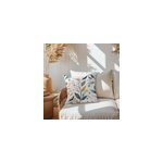 Housse de coussin fleuri rose, bleu l. 45 x l. 45cm casa mediterranea 1967 sl