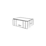Housse de rangement sous vide compactor blanc 210l