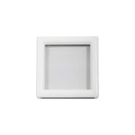Hublot pour porte de garage carr goodhome en pvc blanc l. 29 x h. 29 cm