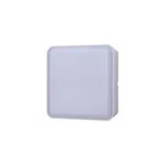 Hublot moresby led intégrée blanc neutre ip44 1000lm 16w l. 15xl. 15cm carré blanc goodhome Hublot moresby led intégrée blanc neutre ip44 1000lm 16w l. 15xl. 15cm carré blanc goodhome
