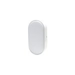Hublot moresby led intégrée blanc neutre ip44 700lm 10w l. 10xl. 5, 5xh. 20cm ovale blanc goodhome Hublot moresby led intégrée blanc neutre ip44 700lm 10w l. 10xl. 5, 5xh. 20cm ovale blanc goodhome