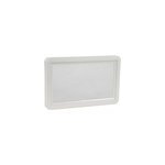Hublot pour porte de garage rectangulaire g. c. n. v protecta en pvc blanc l. 34, 2 x h. 21 cm