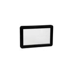 Hublot pour porte de garage rectangulaire g. c. n. v protecta en pvc noir l. 34, 2 x h. 21 cm
