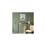 Image encadr�e lyon statue parc de la t�te d'or bleu, blanc l. 30 x h. 40cm dada art