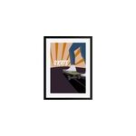 Image encadre multicolore skateboard l. 30 x h. 40 cm