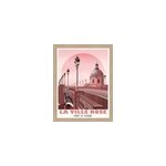 Image encadr�e la ville rose pont st pierre dada art cadre en bois 30x40 cm