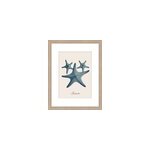 Image encadrée étoile de mer dada art cadre en bois 30x40 cm Image encadrée étoile de mer dada art cadre en bois 30x40 cm