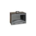 Insert à bois en fonte invicta 800 compact p900854 10kw anthracite Insert à bois en fonte invicta 800 compact p900854 10kw anthracite