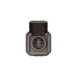 Prise 2 p�les avec terre complet saillie legrand plexo anthracite