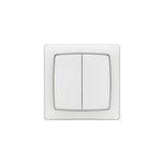 Interrupteur double va - et - vient blanc complet legrand